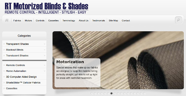 Automatic Blinds and Shades home page